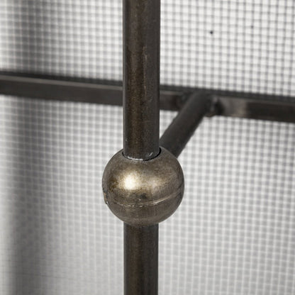 Newcomb 7x53.5 Gold/Black Metal Meshed Rectangular Wall Sconce