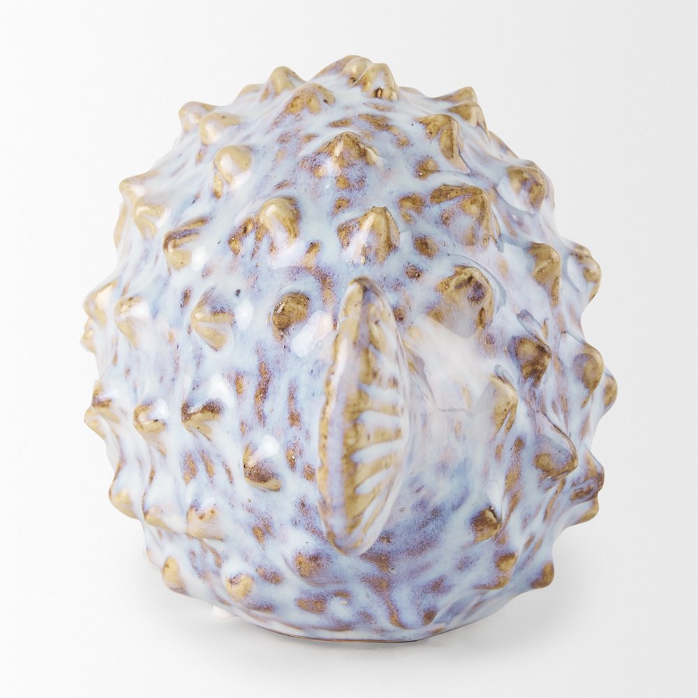 Spike (Small) 8L x 4W Off-White Ceramic Puffer Fish