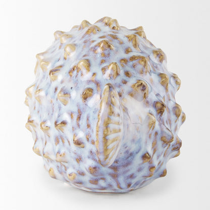 Spike (Small) 8L x 4W Off-White Ceramic Puffer Fish