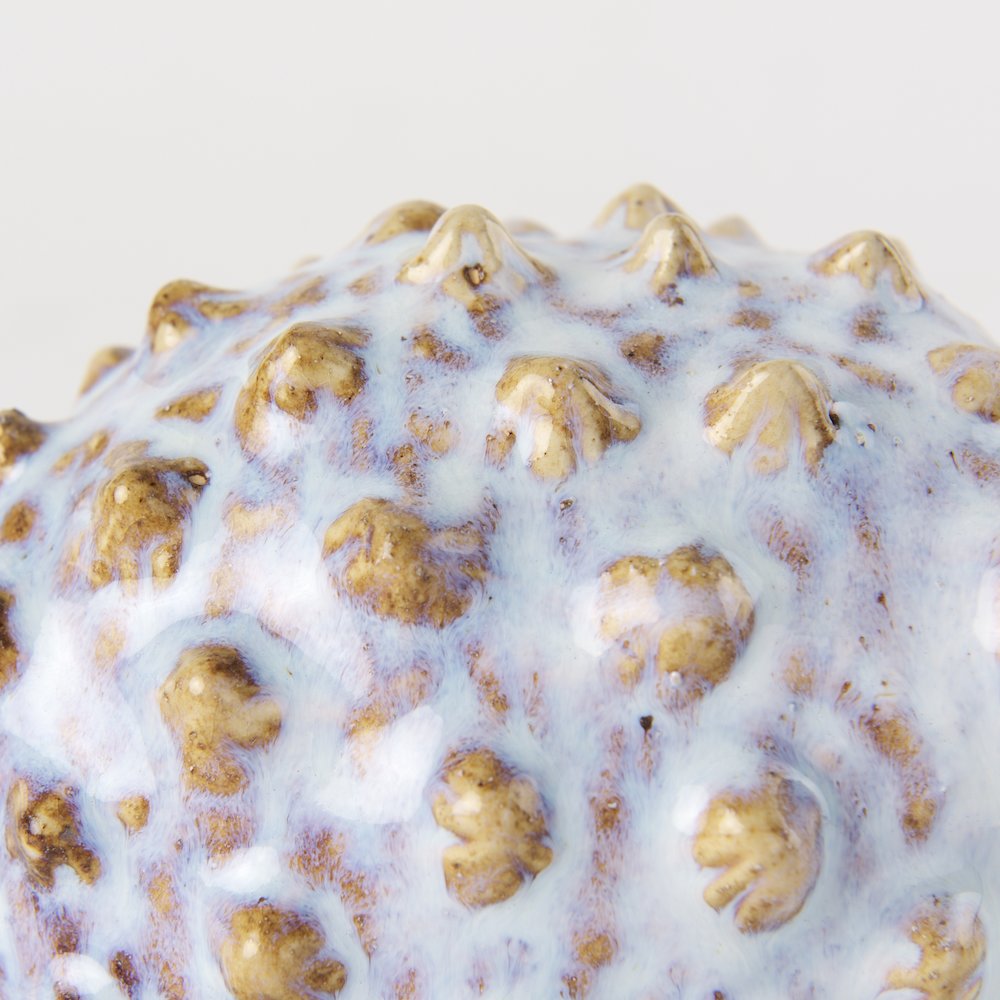 Spike (Small) 8L x 4W Off-White Ceramic Puffer Fish