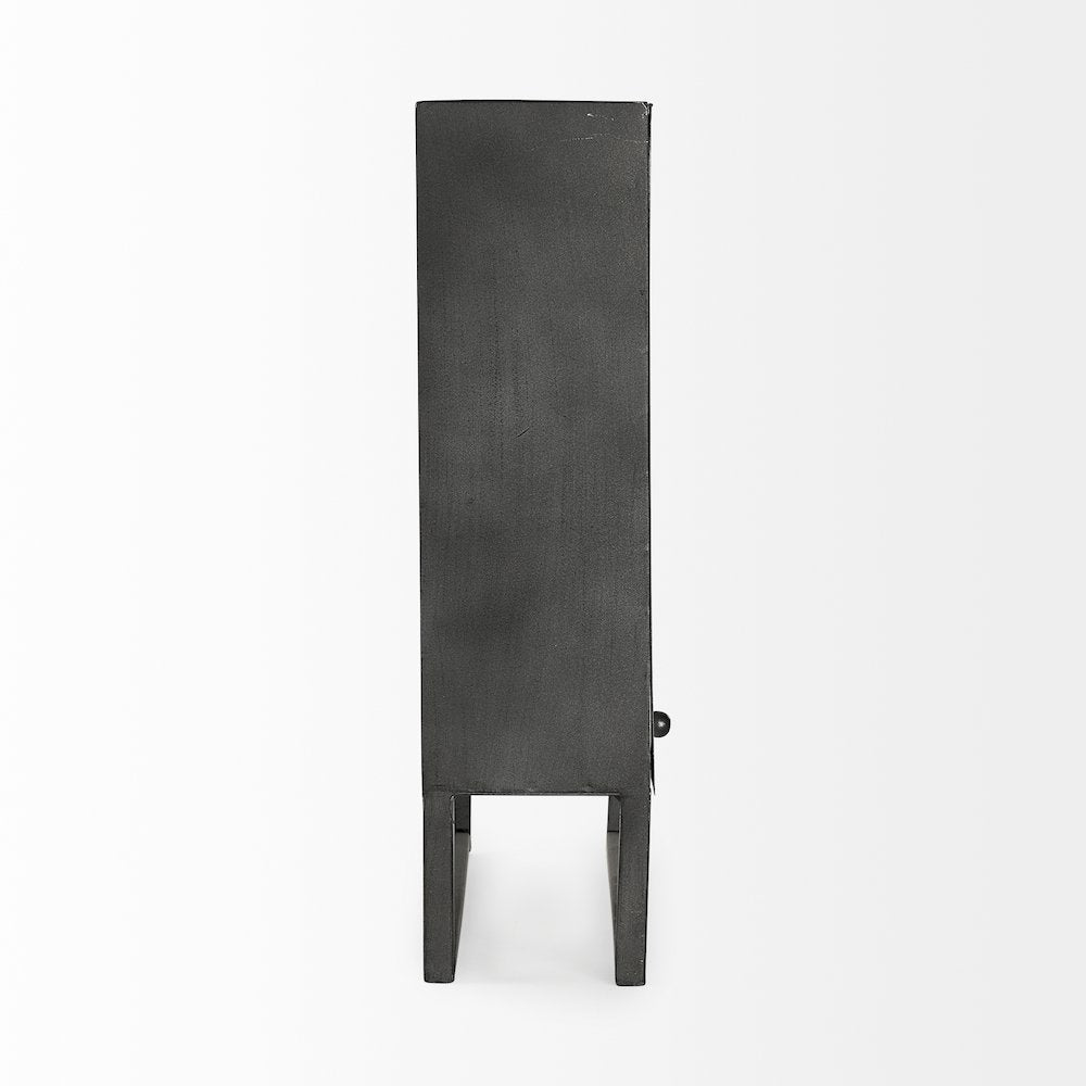 Felix Gray Metal Square Table Clock