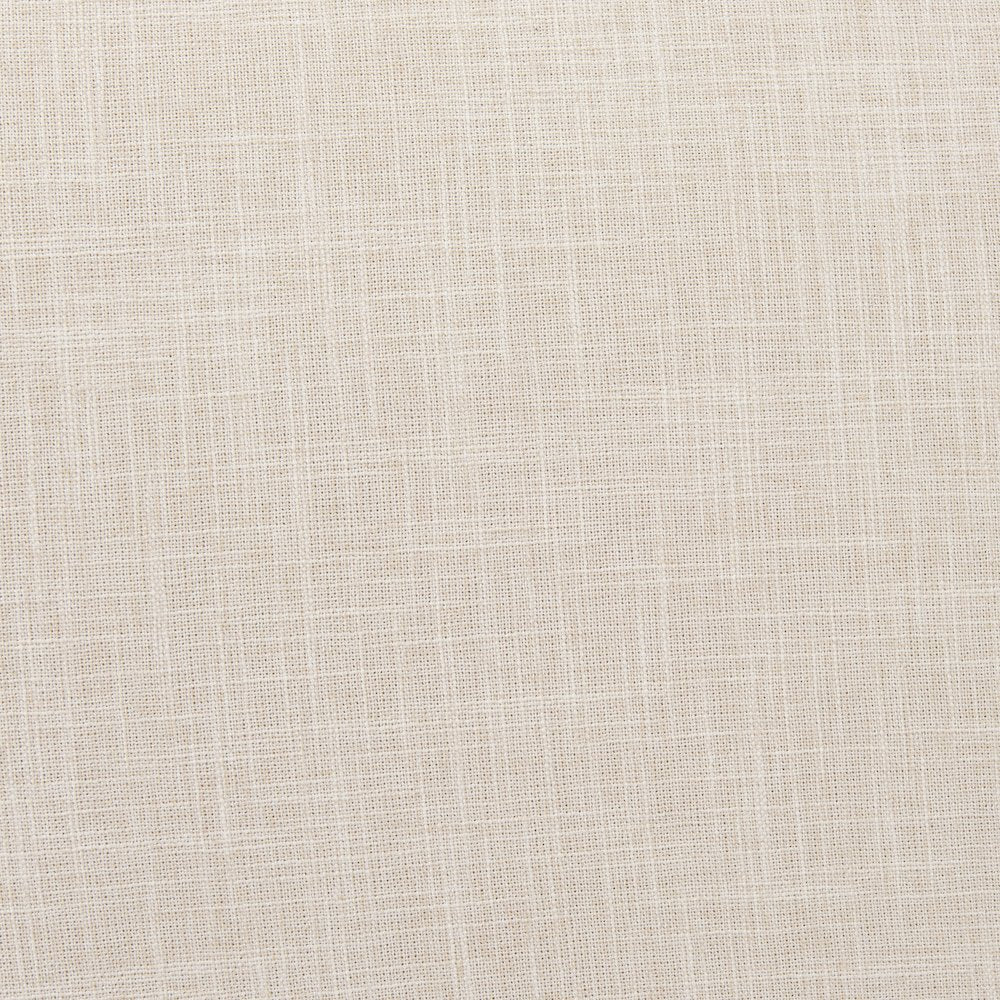 Cream Fabric Wrap Brown Wood Frame Dining Chair
