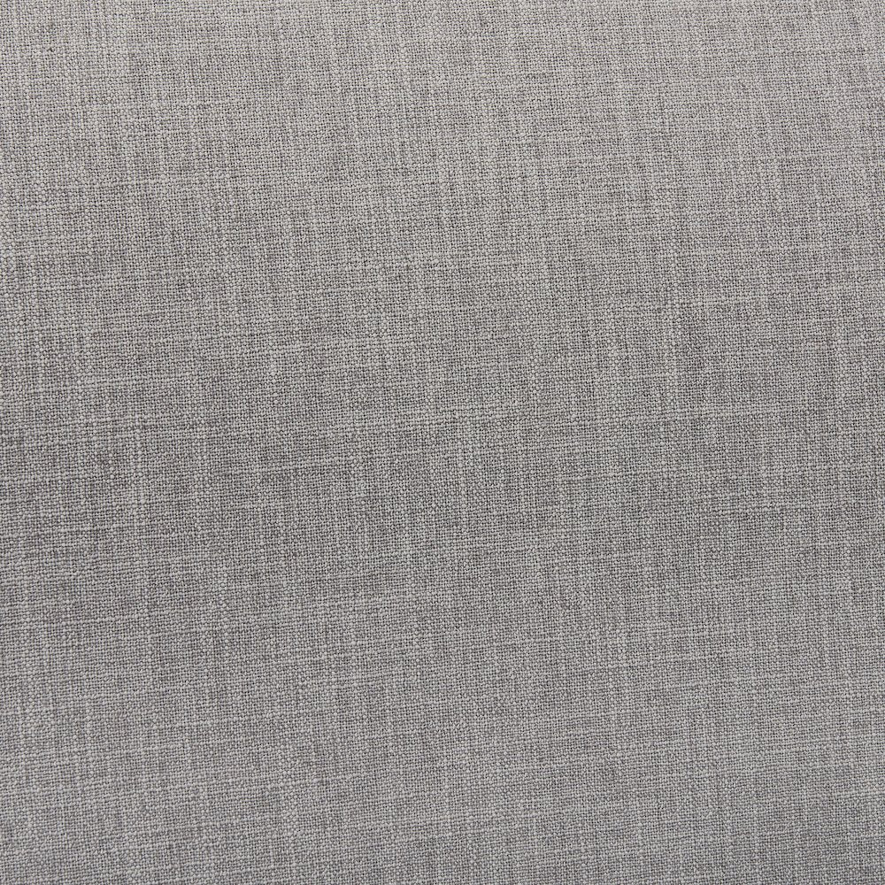Grey Fabric Wrap Brown Wooden Frame Dining Chair