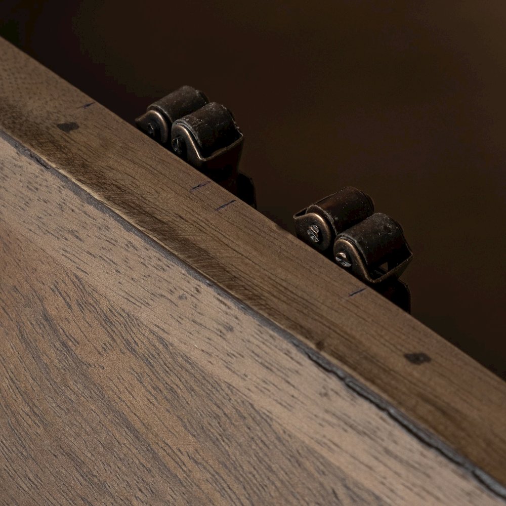 Hexagonal Hinged Solid Wood Top And Base Coffee Table
