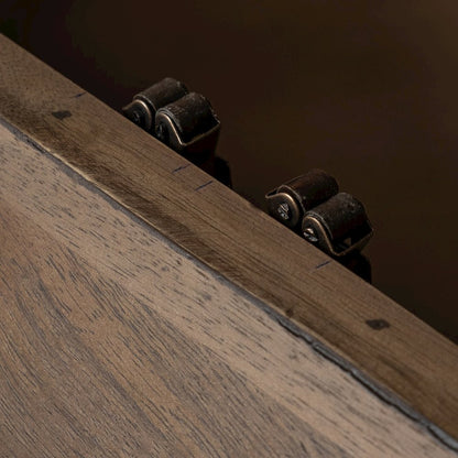 Hexagonal Hinged Solid Wood Top And Base Coffee Table