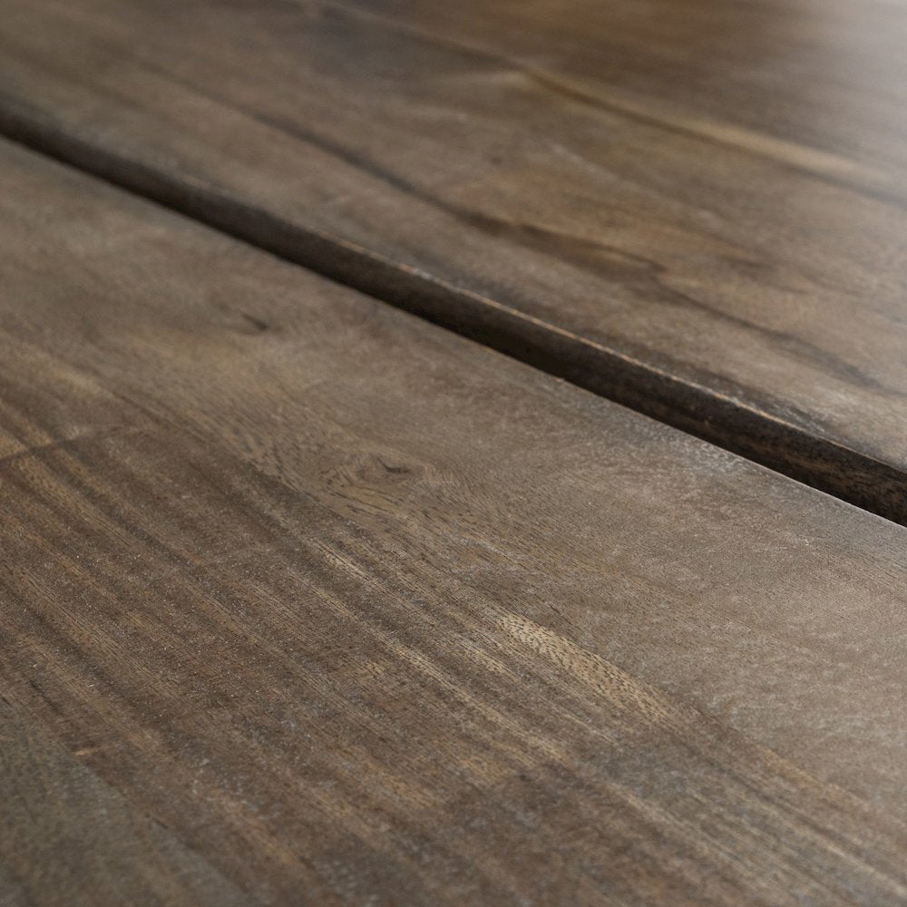 Ledger I84x38 Brown Solid Wood Top & Base Dining Table