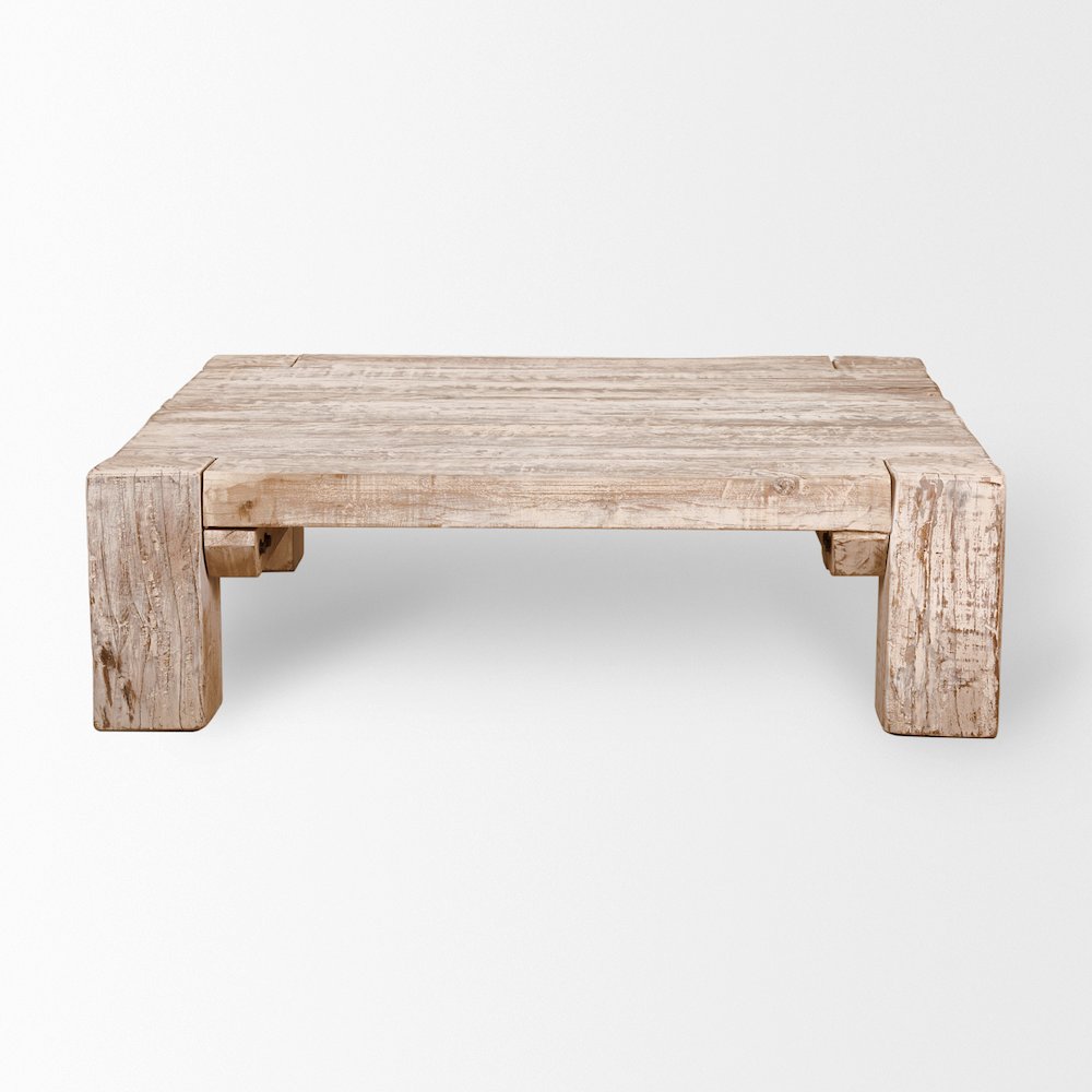 48X48 Square Reclaimed Solid Wood Coffee Table
