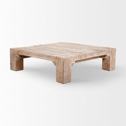 48X48 Square Reclaimed Solid Wood Coffee Table