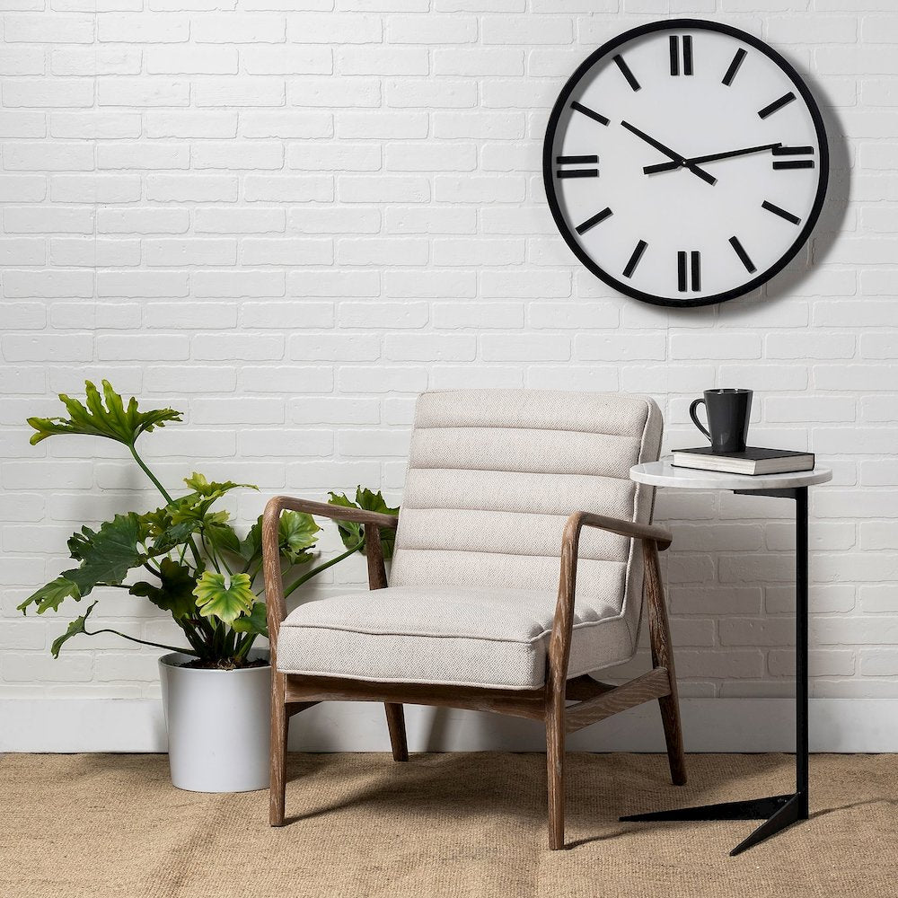 Derby 24" Round Oversize Modern Wall Clock