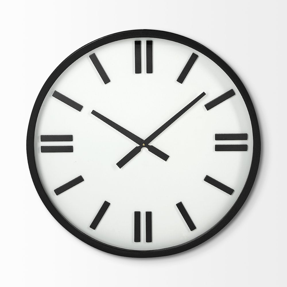 Derby 24" Round Oversize Modern Wall Clock