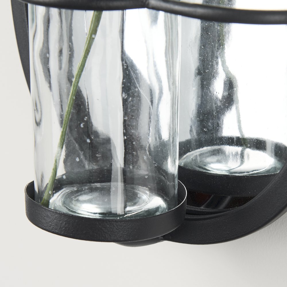 Wall Mounted Mirror W Glass Bottle For Botanicals Or Floral