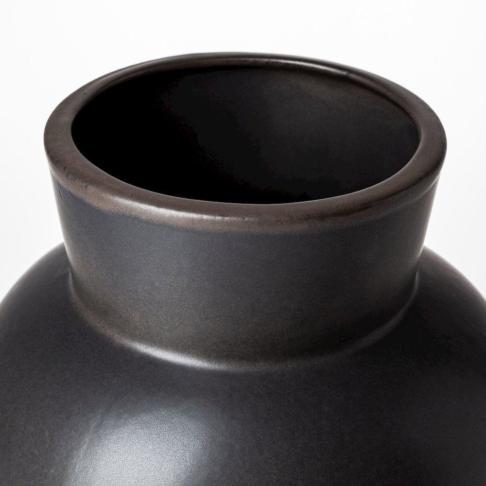 Laforge Black Ceramic Vase
