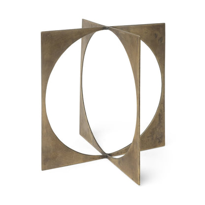 Lima (Large) 10L x 10W Gold Geometric Decorative Object