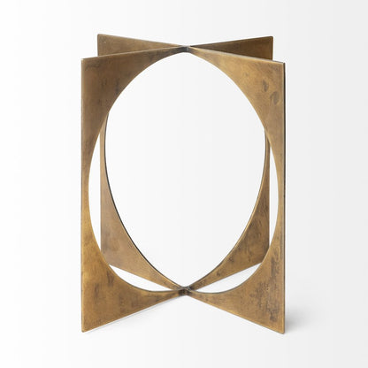 Lima (Large) 10L x 10W Gold Geometric Decorative Object