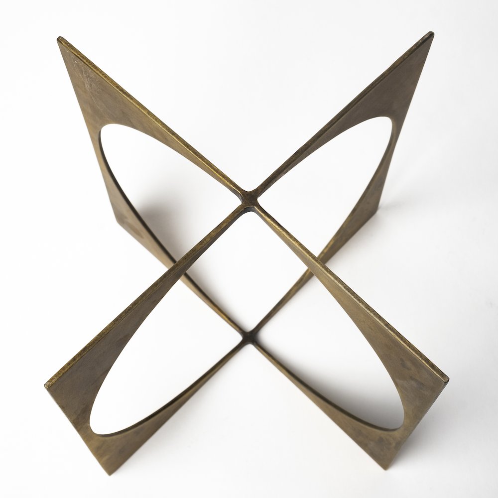 Lima (Large) 10L x 10W Gold Geometric Decorative Object