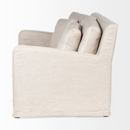 Denly 69 X 38.25 X 34.5 Beige Slipcover Two Seater Sofa