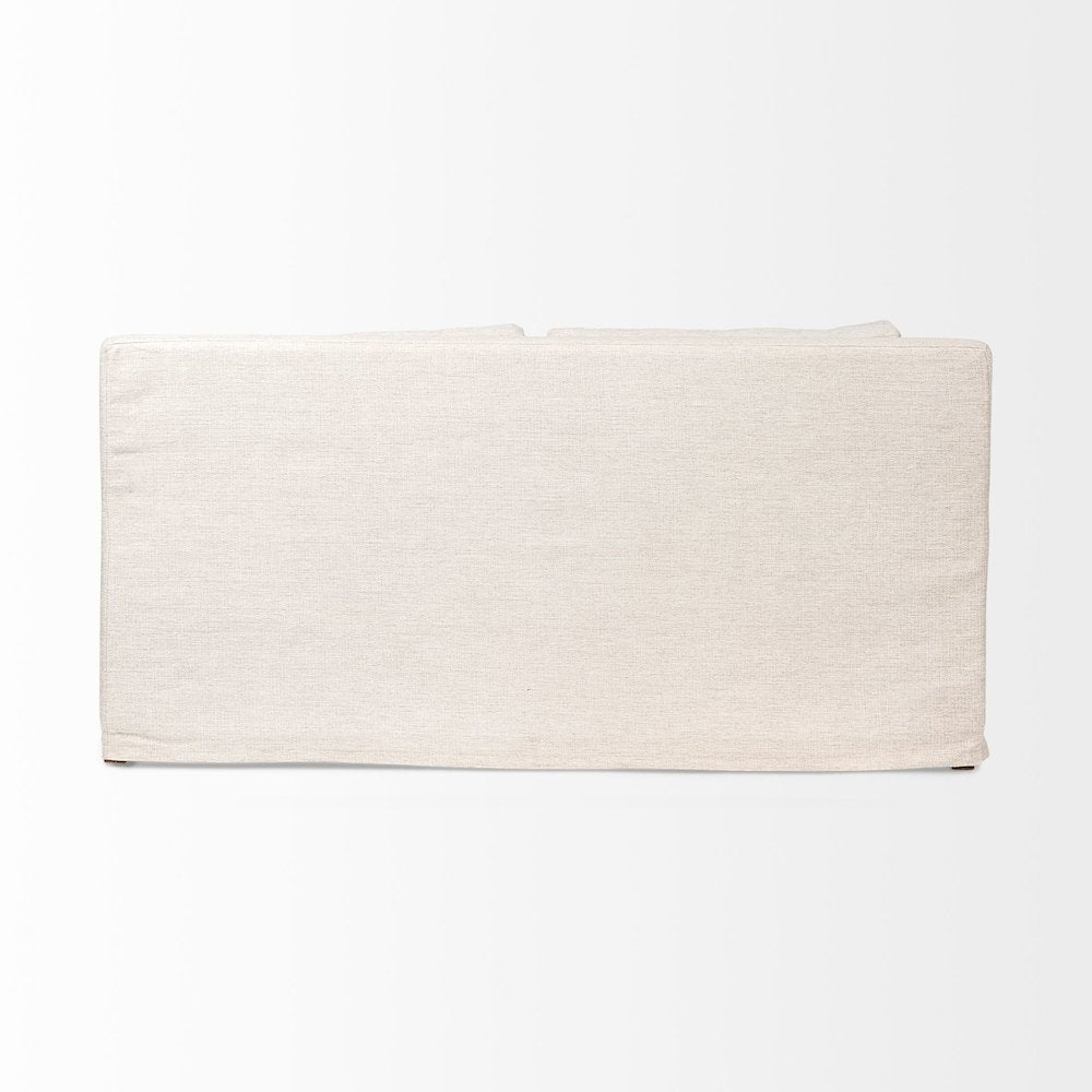 Denly 69 X 38.25 X 34.5 Beige Slipcover Two Seater Sofa