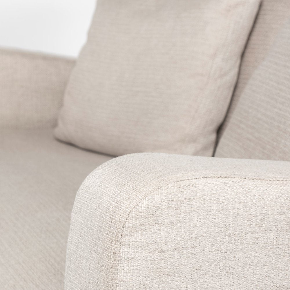 Denly 69 X 38.25 X 34.5 Beige Slipcover Two Seater Sofa
