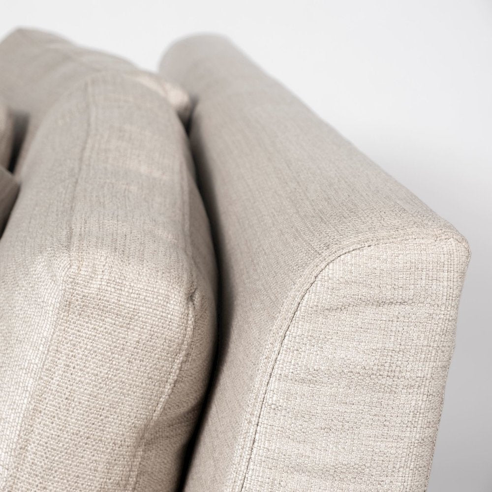 Denly 69 X 38.25 X 34.5 Beige Slipcover Two Seater Sofa
