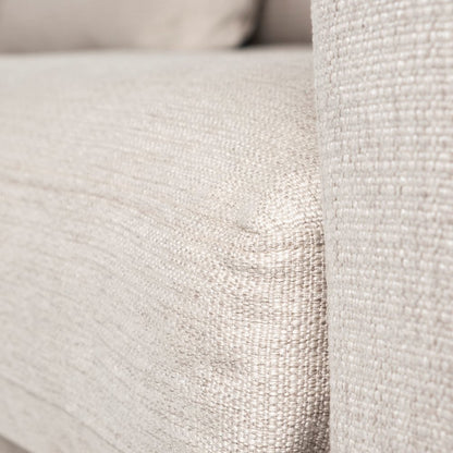 Denly 92.5 X 38.25 X 34.5  Beige Slipcover Three Seater Sofa