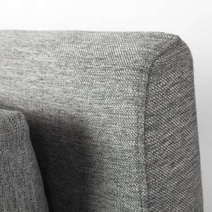 Denly 92" Casterock Gray Slipcover Three Seater Sofa