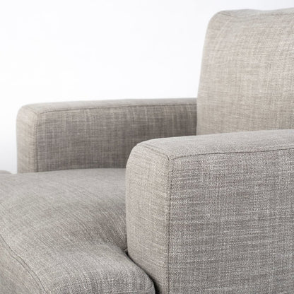 Colburne Gray Fabric Wood and Iron Frame Accent Chair