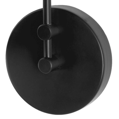 Cobalt 6L x 32W Black Metal Cone Shaped Swivel Wall Sconce