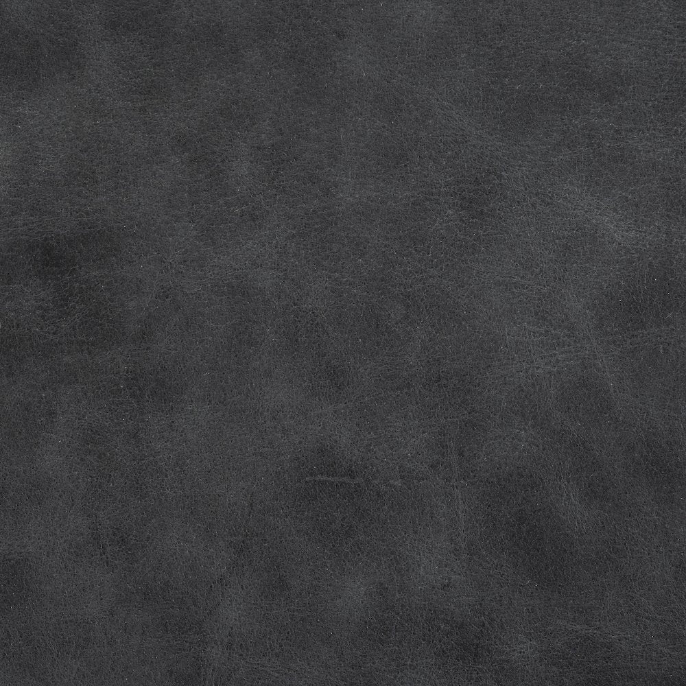 Black Iron Frame Black Leather Dining Chair