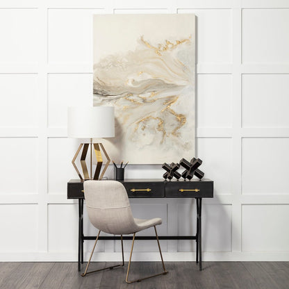 Abel (Large) 9L x 9W Black Metal Jack Gold Accents