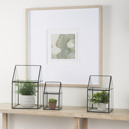 (Medium) 8L X 8W X 13H Hut Terrariumglass Base