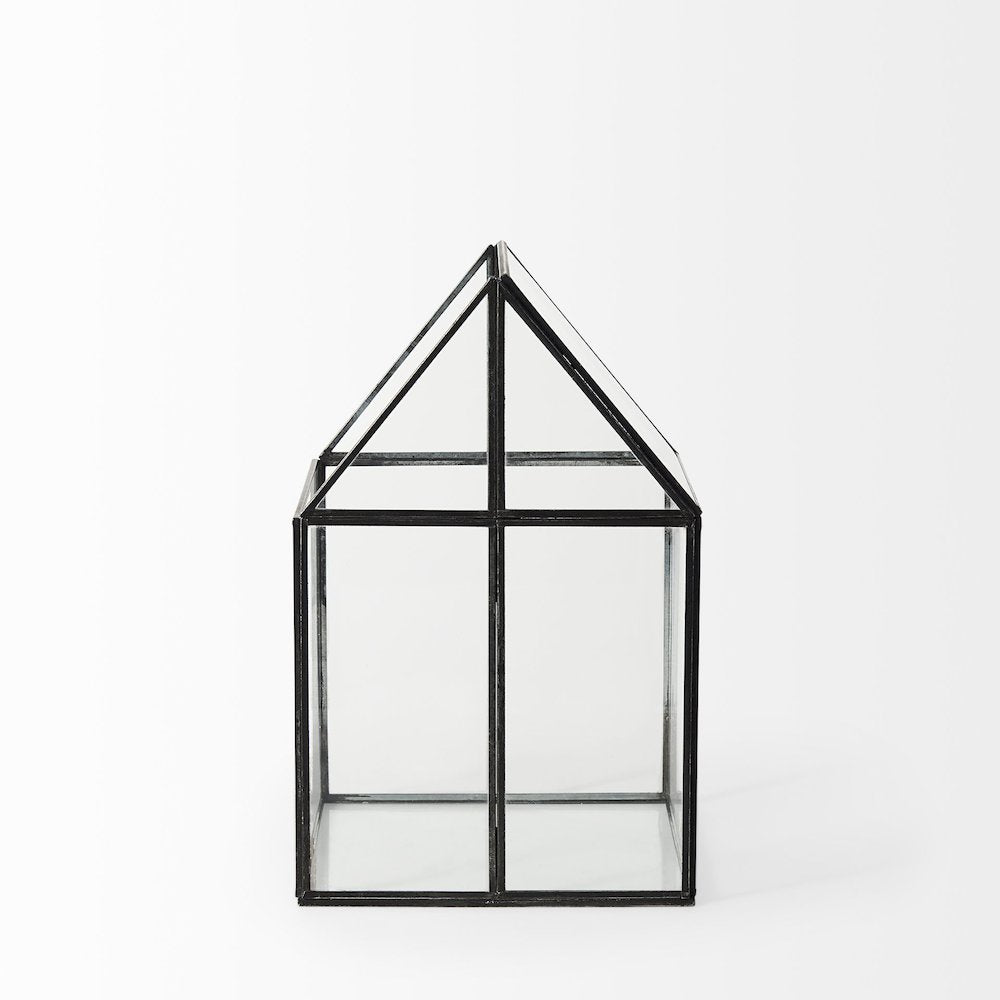 (Medium) 8L X 8W X 13H Hut Terrariumglass Base