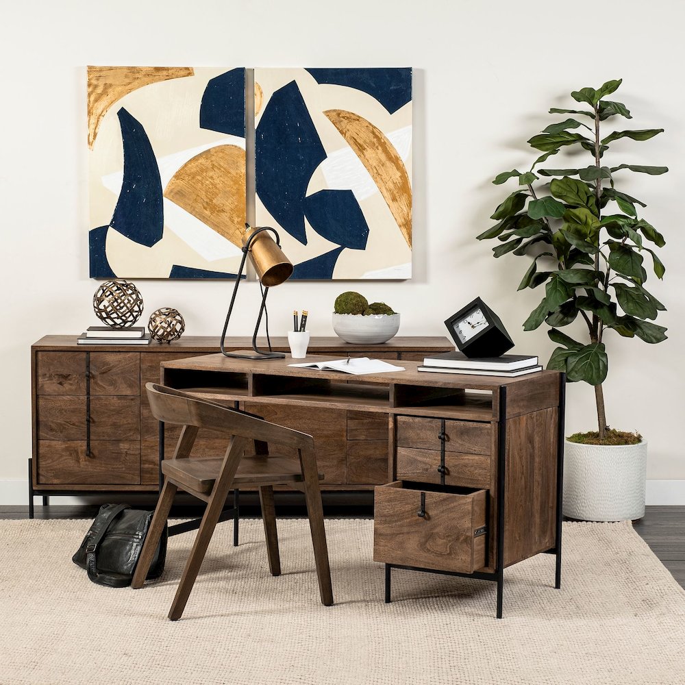 Onyx Brown Solid Wood Dining Chair