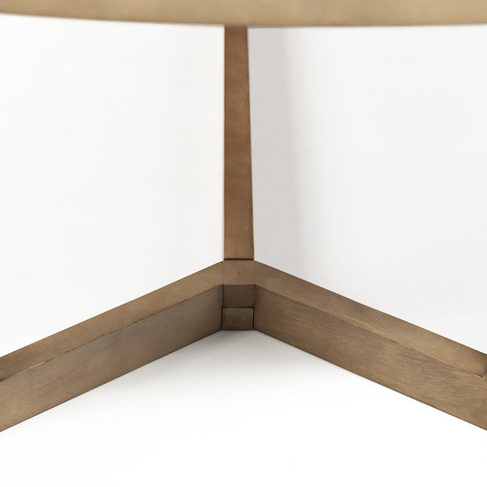 Denver 91.5x38 Rectangular Brown Solid Wood Top & Base Dining Table