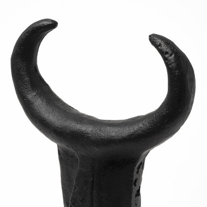Caleb 4L x 5W Black Metal Tribal Figurine