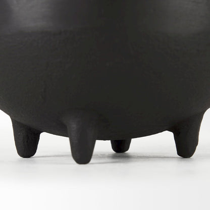 Cyrus Black Spherical Vase Decorative Object