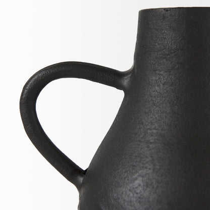 Cyrus Black Two handled Vase Decorative Object
