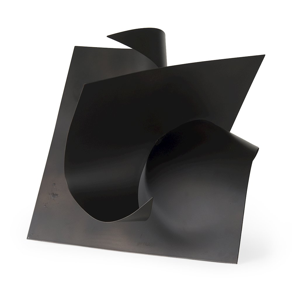 Francesca 18.1L x 18.1W x 18.1H Black Metal Sculptural Decorative Object