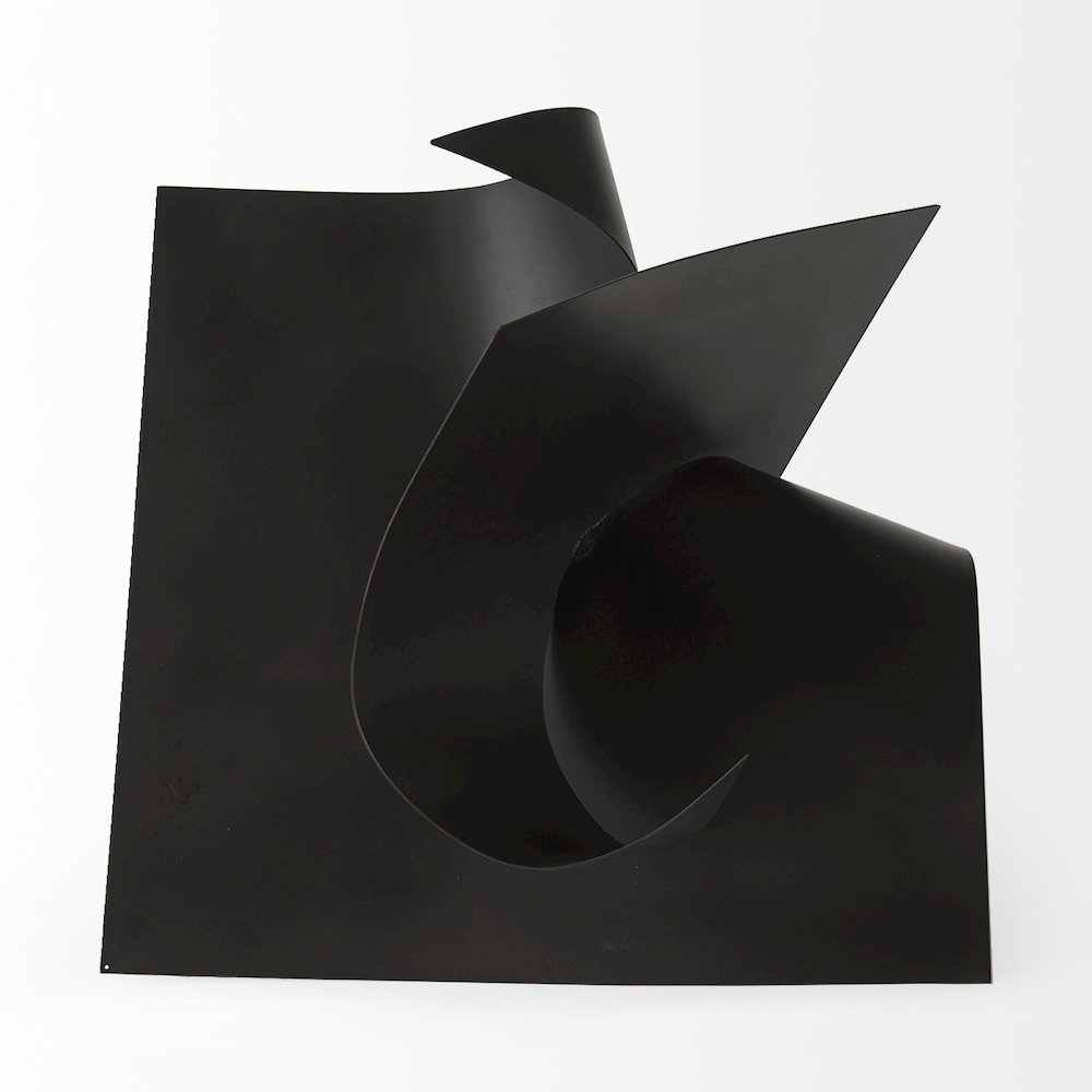 Francesca 18.1L x 18.1W x 18.1H Black Metal Sculptural Decorative Object
