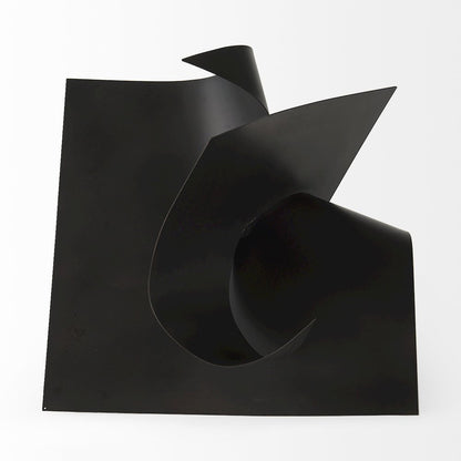 Francesca 18.1L x 18.1W x 18.1H Black Metal Sculptural Decorative Object