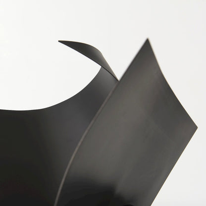 Francesca 18.1L x 18.1W x 18.1H Black Metal Sculptural Decorative Object