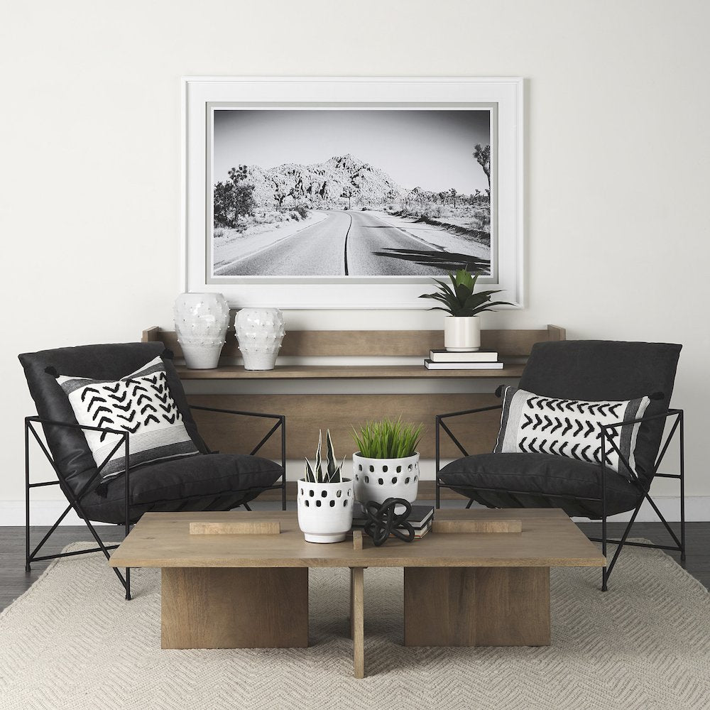56 X 34 Rectangular Light Brown Wood Coffee Table