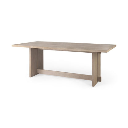 84L Light Gray Wood Dining Table
