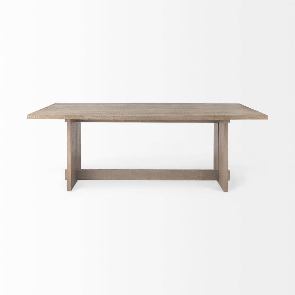 84L Light Gray Wood Dining Table