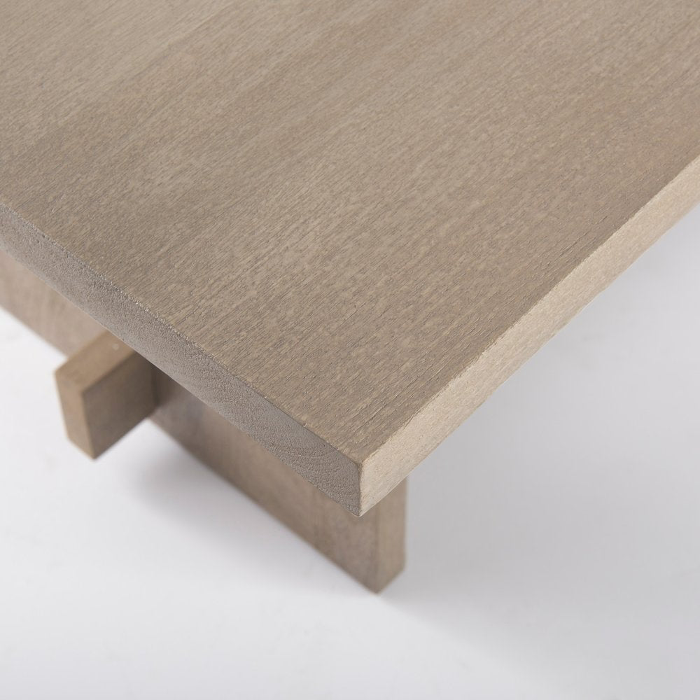 84L Light Gray Wood Dining Table