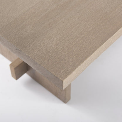 84L Light Gray Wood Dining Table