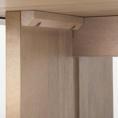 84L Light Brown Wood Dining Table