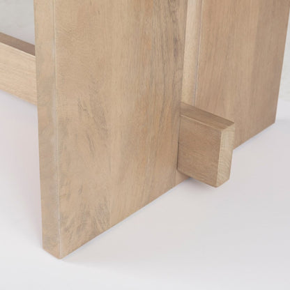84L Light Brown Wood Dining Table