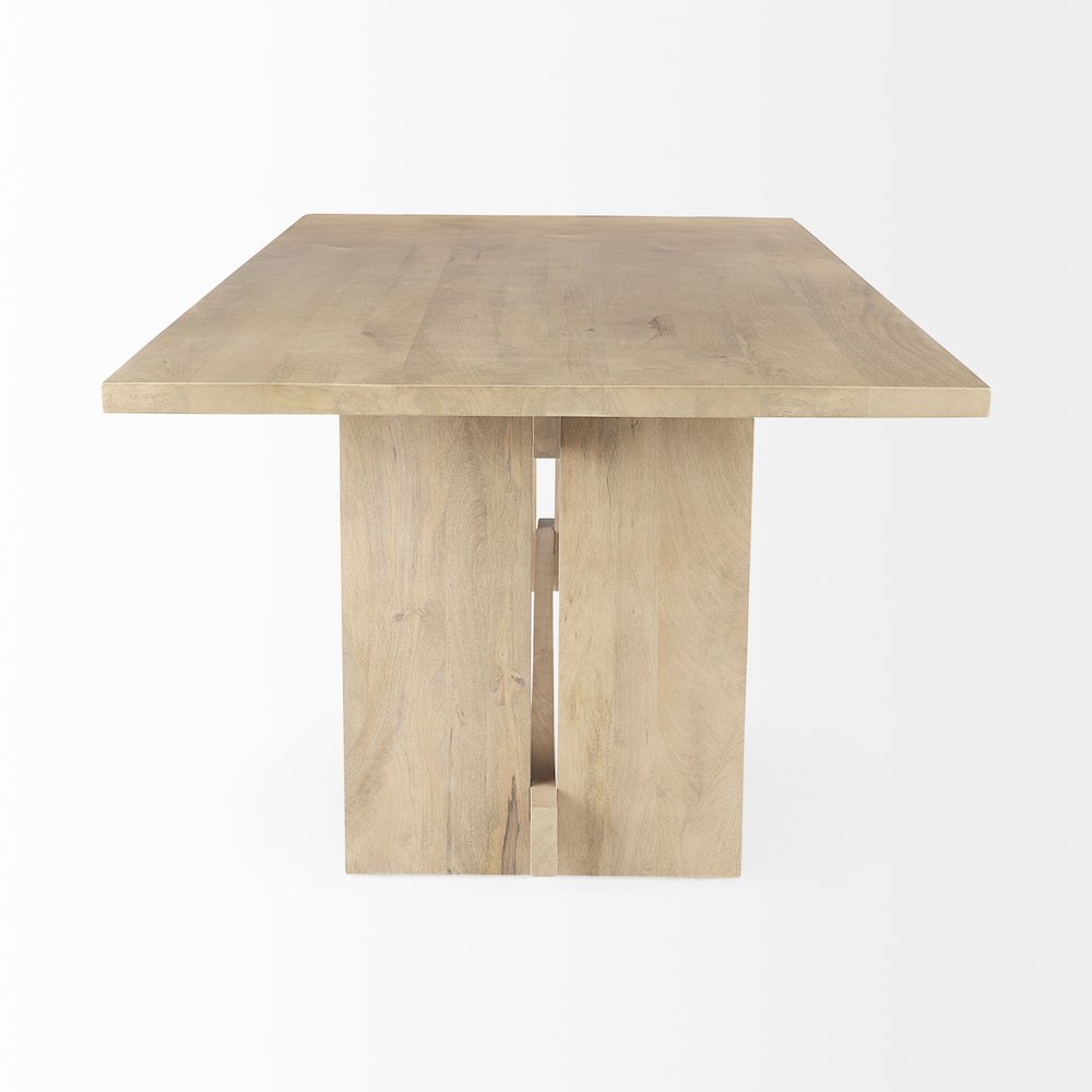 84L Light Brown Wood Dining Table