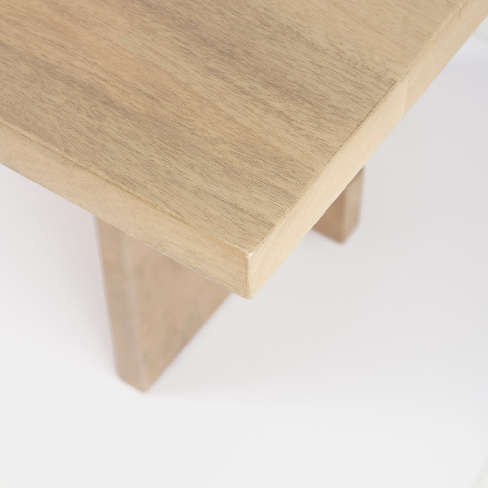 84L Light Brown Wood Dining Table