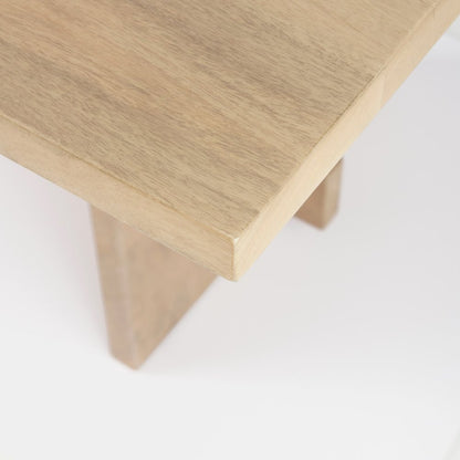 84L Light Brown Wood Dining Table